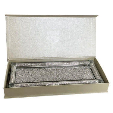 Crushed Diamond Glass Tray